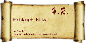 Holdampf Rita névjegykártya