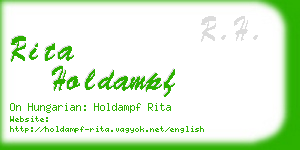 rita holdampf business card